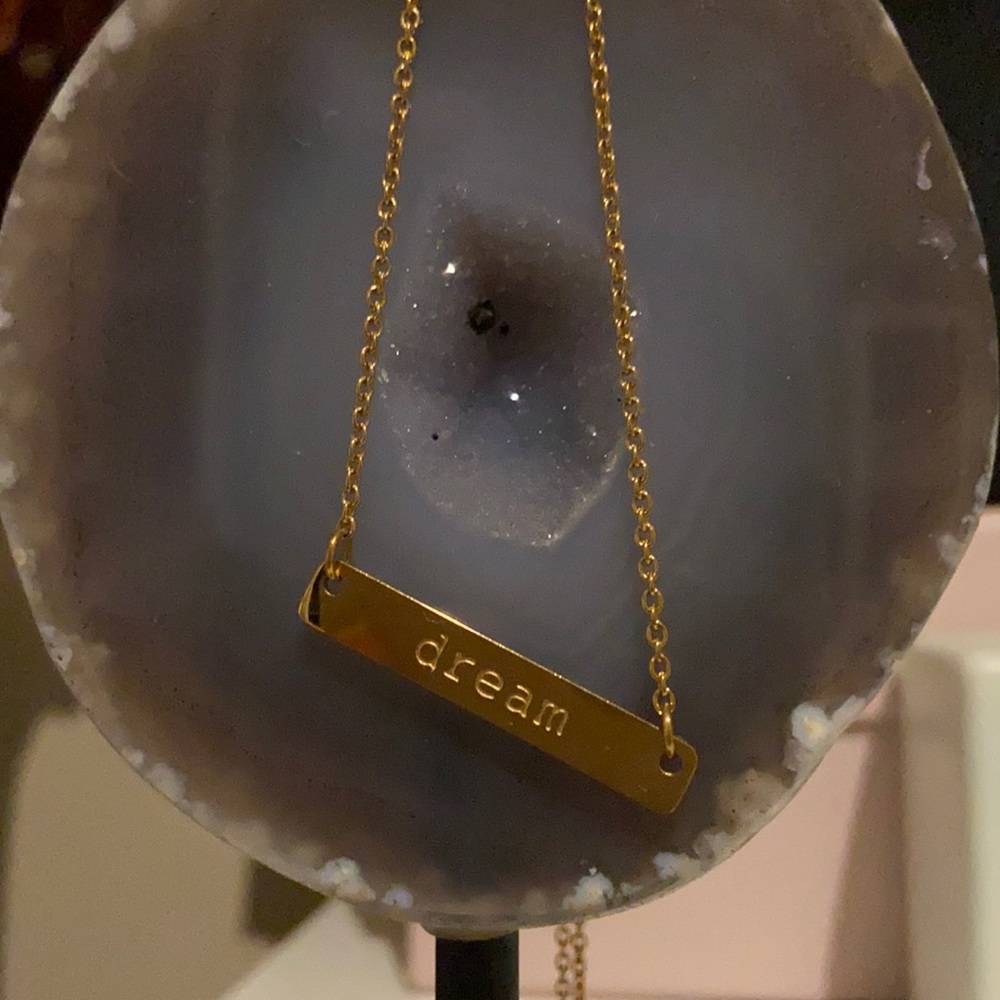 “Dream” Tag Necklace by Jook & Nona